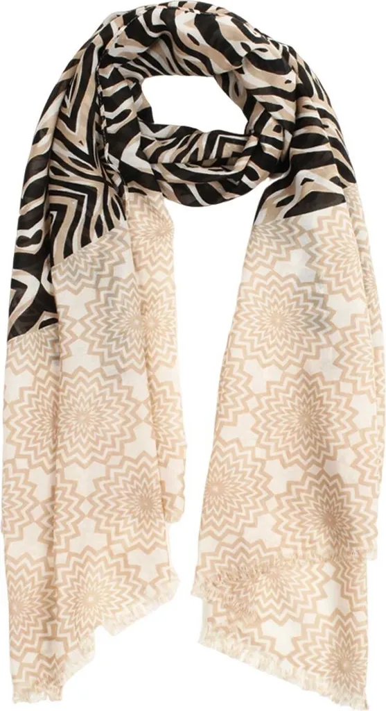 POLAR Sciarpa Donna Nera Elegante Classica 180cm