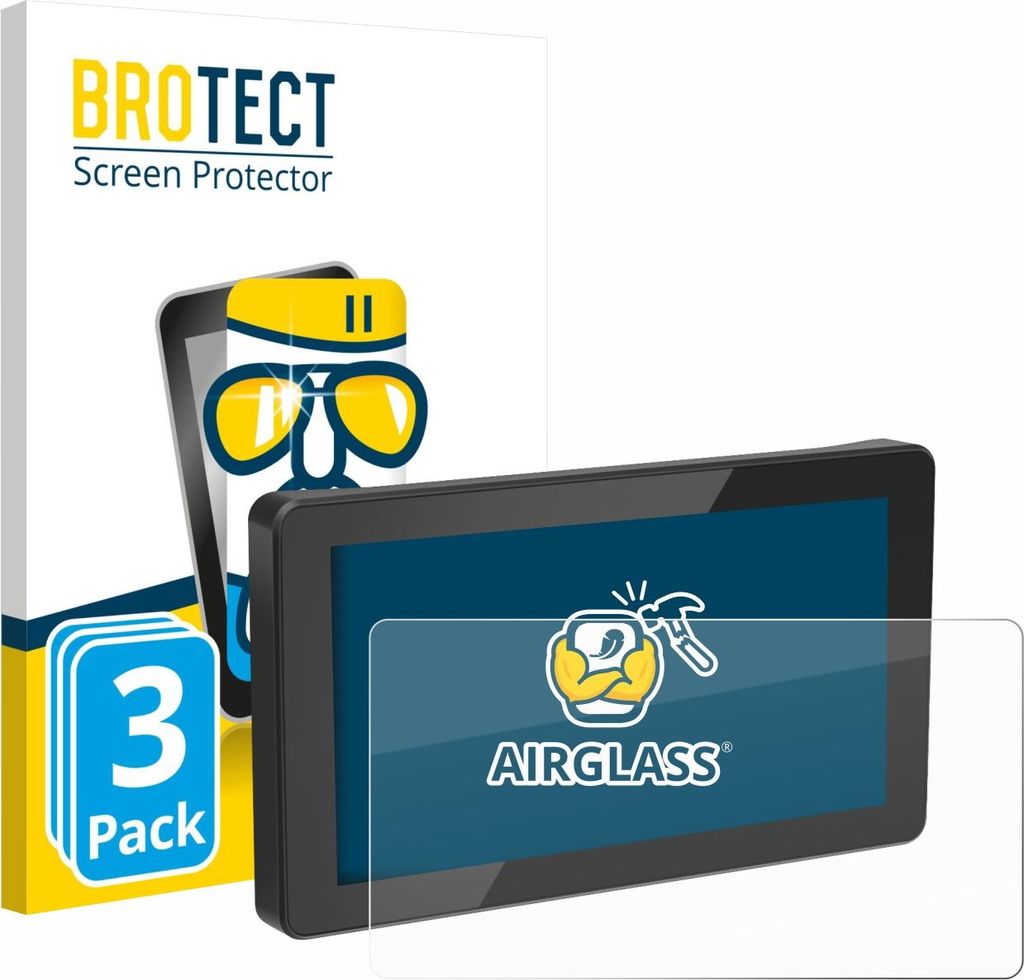 3x BROTECT Schutzglas für Innovv N1 5.5" Schutzfolie Panzer Folie Glas Display Schutz klar