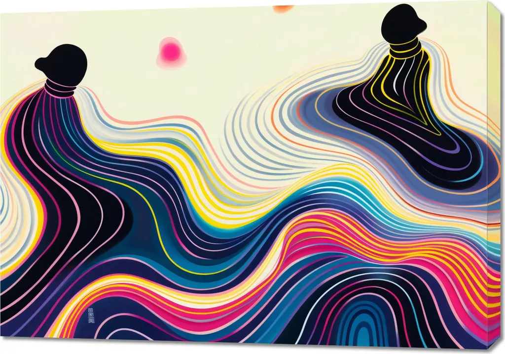 Tableau Image 100 x 70 cm Miroir d'eau Décoration Murale Salon