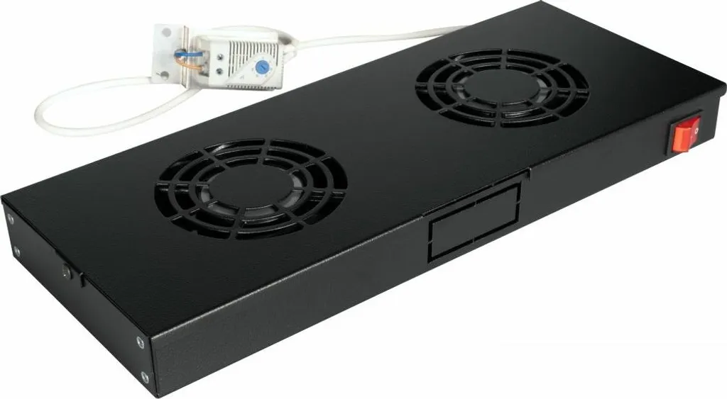 Ventilateur de Rack 19 Pouces 2 Turbines 1U Equip pour Baie Réseau