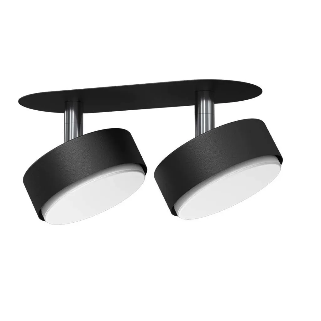 Spot encastré noir double orientable 2xGX53 9W DROP 3261 Brosline