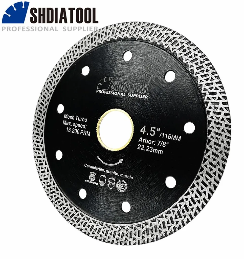 Disque diamanté ultra résistant pour granit et carrelage, lot de 5Pcs