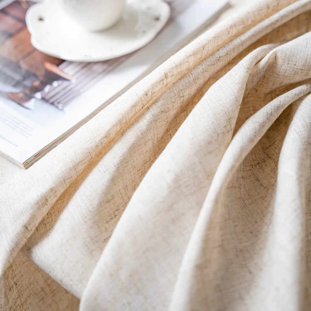 Yinhua Tovaglia rettangolare per tavolino da caffè, tovaglia rettangolare in lino impermeabile a prova di perdite, senza pieghe, tovaglia rettangolare con motivo floreale francese vintage con nappe