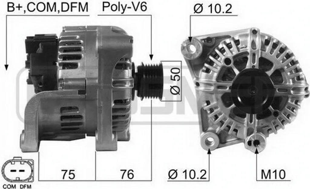 Solution panne charge BMW : Alternateur ERA 210474A compatible E60 E85
