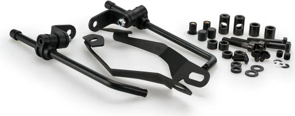 PUIG 9977N Support universel noir fixe pour éclairage et plaque moto