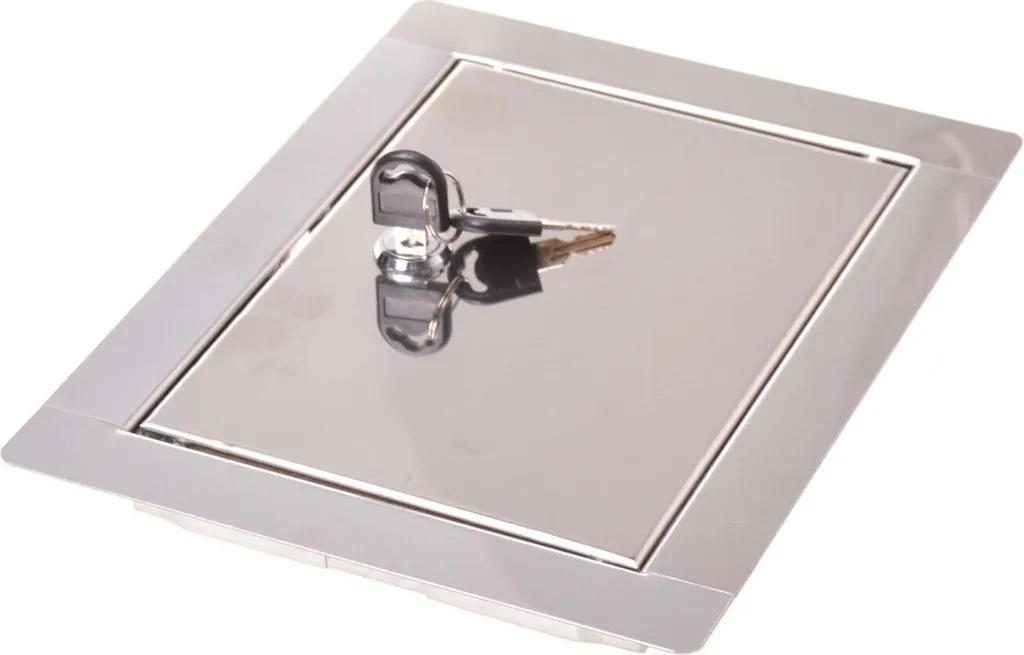 Porte de maintenance Inox 300x500mm avec serrure de sécurité intégrée