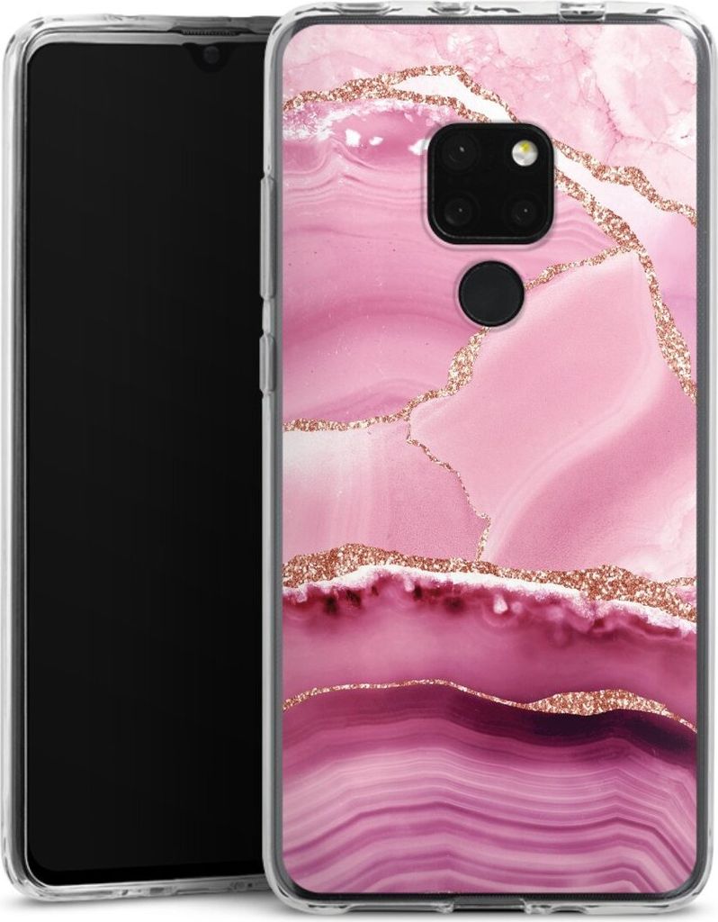 DeinDesign Handyhülle für Huawei Mate 20 Silikon Hülle Case Smartphone Schutzhülle Glitzer Look Marmor Meerjungfrau