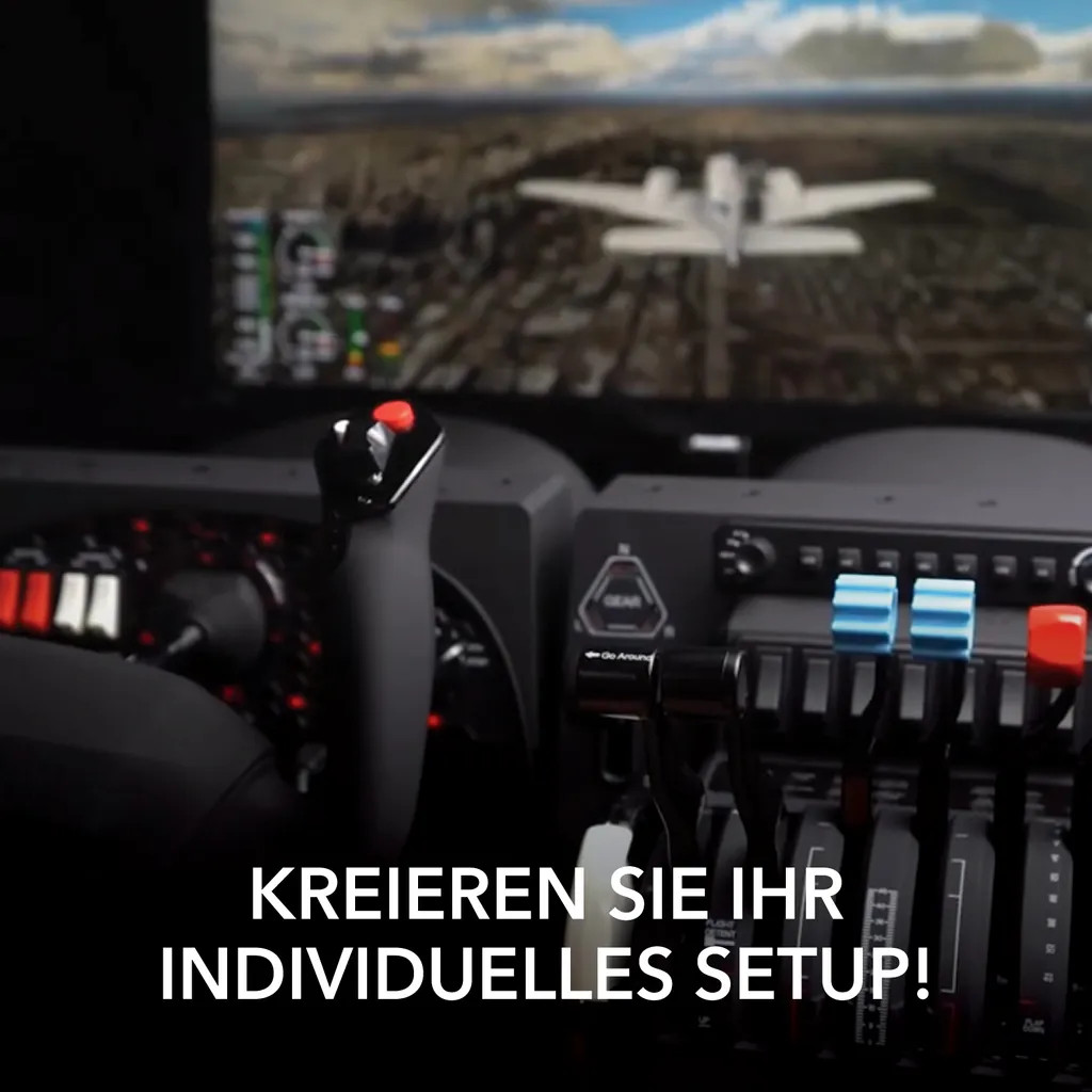 Joug de simulation Honeycomb Alpha Flight Controls avec panneau switch - 32