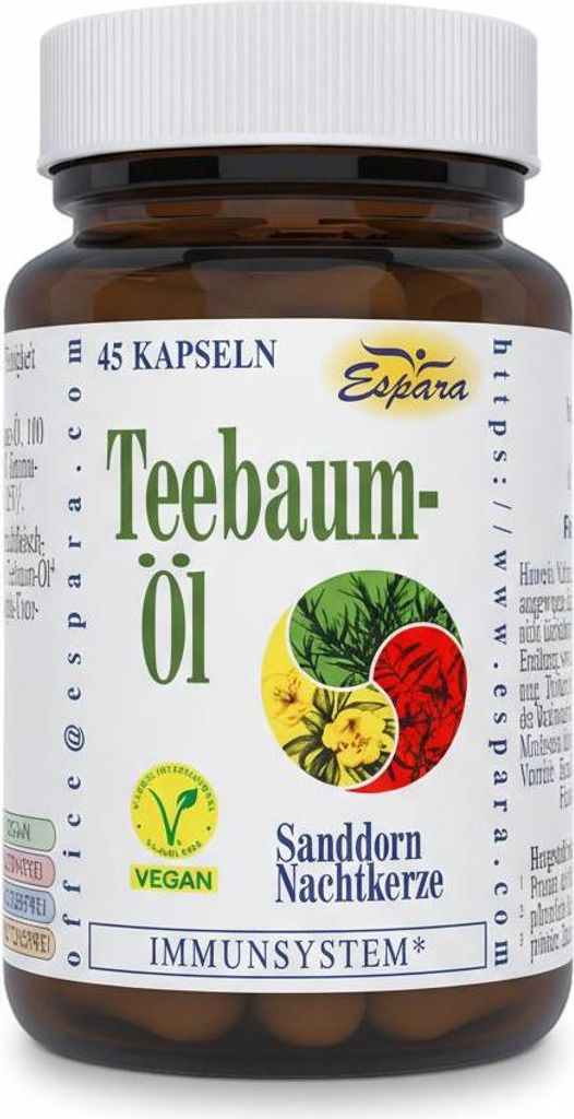 Espara Teebaumöl Kapseln 45 Stück Produktbild 