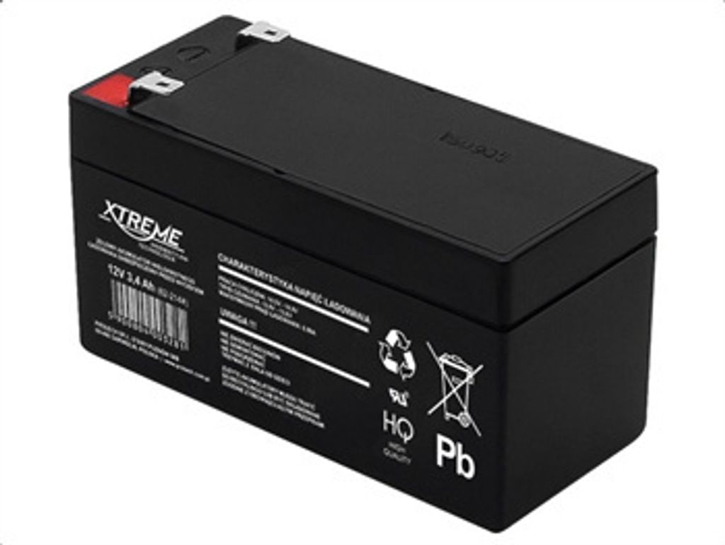 Gel Akku AGM Batterie 12V 3,4Ah 3,4 Ah Gelakku Ersatzakku Produktbild 2