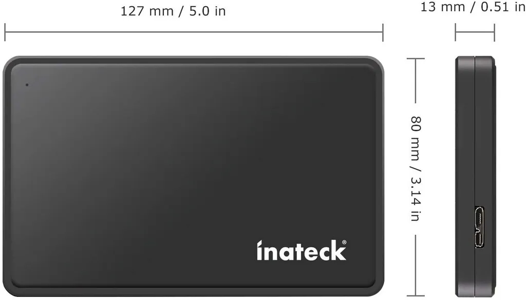 Inateck USB 3.0 Externes Festplatten Gehäuse RH7231