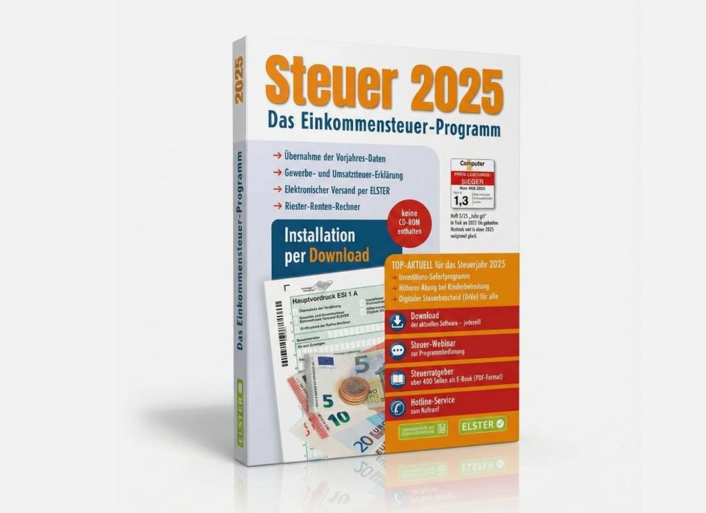 Aldi Steuer Software 2025 - Steuererklärung Steuerjahr 2025 Produktbild 