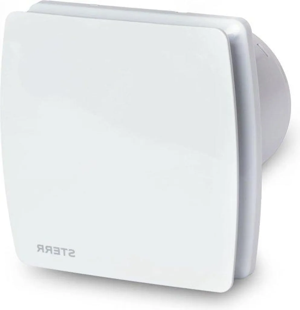 Aérateur de salle de bain silencieux 100 mm blanc au style moderne discret