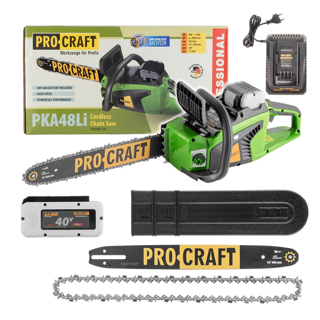 Motosega a batteria Procraft PKA48Li 40 V 406 mm Brushless Immagine del prodotto 