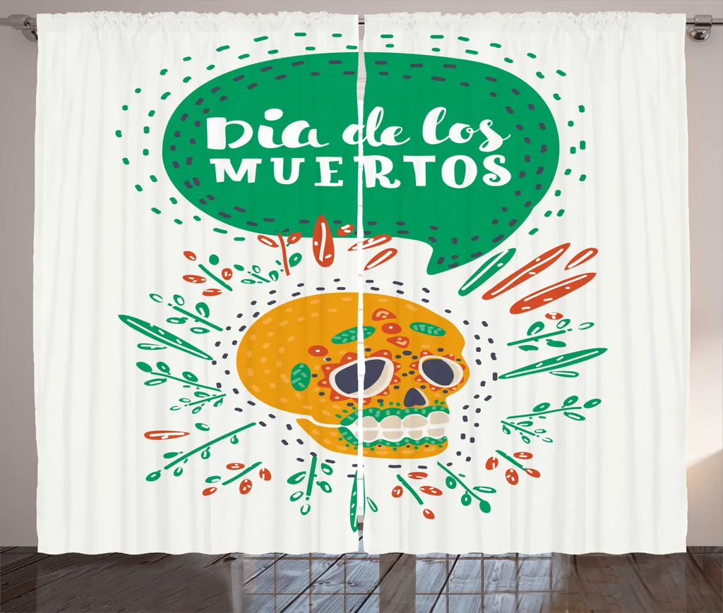 ABAKUHAUS Jour des Morts Rideau de Salon Rustique 280x225cm Vert d'eau