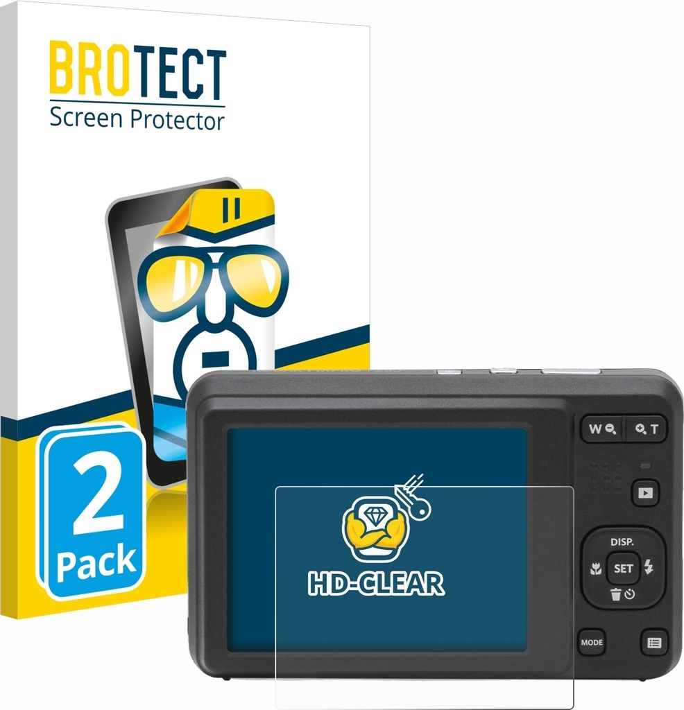 2x Für Kodak Pixpro FZ55 Schutzfolie BROTECT Displayschutz Produktbild 