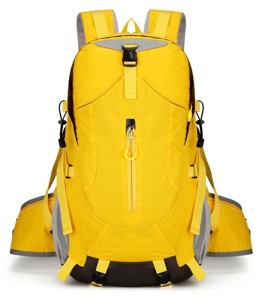 35L Rucksack Outdoor – großer Trekkingrucksack für Reisen, Wandern & Sport, leicht für Damen & Herren,Yellow