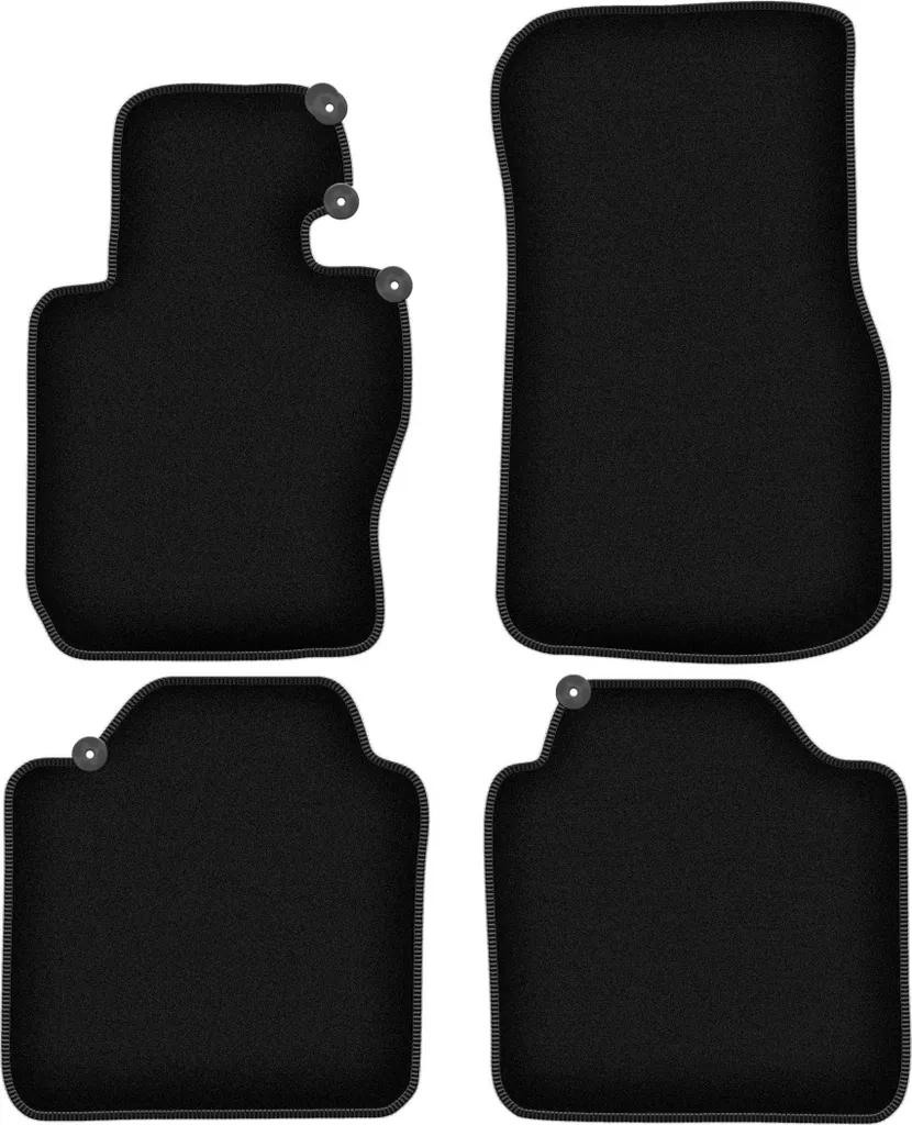 Set Tappetini Velluto Premium per BMW Serie 3 GT F34 2013-2020 Neri