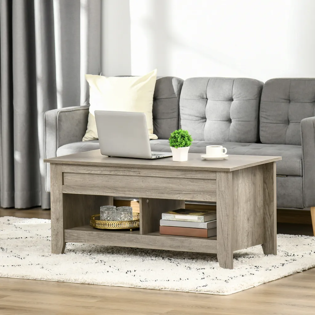 Table Basse Plateau Relevable pour Optimiser l'Espace de son Salon - 11
