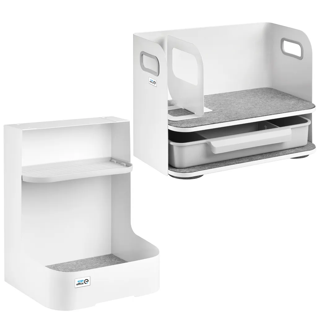 Organiseur de bureau Ergo Office ER-440 blanc avec tiroir et ER-442