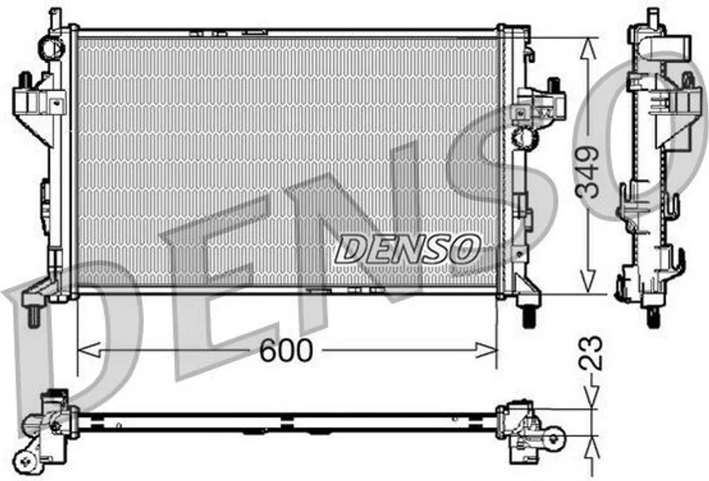 Radiateur de refroidissement pour Opel Combo et Corsa C - Système DENSO DRM20045