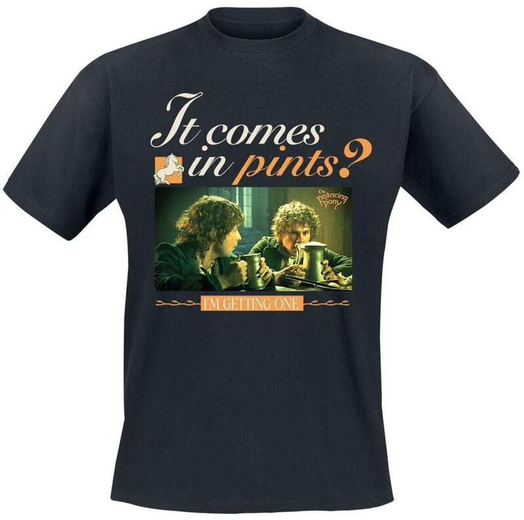 Der Herr der Ringe T-Shirt Herren It Comes In Pints? schwarz 3XL