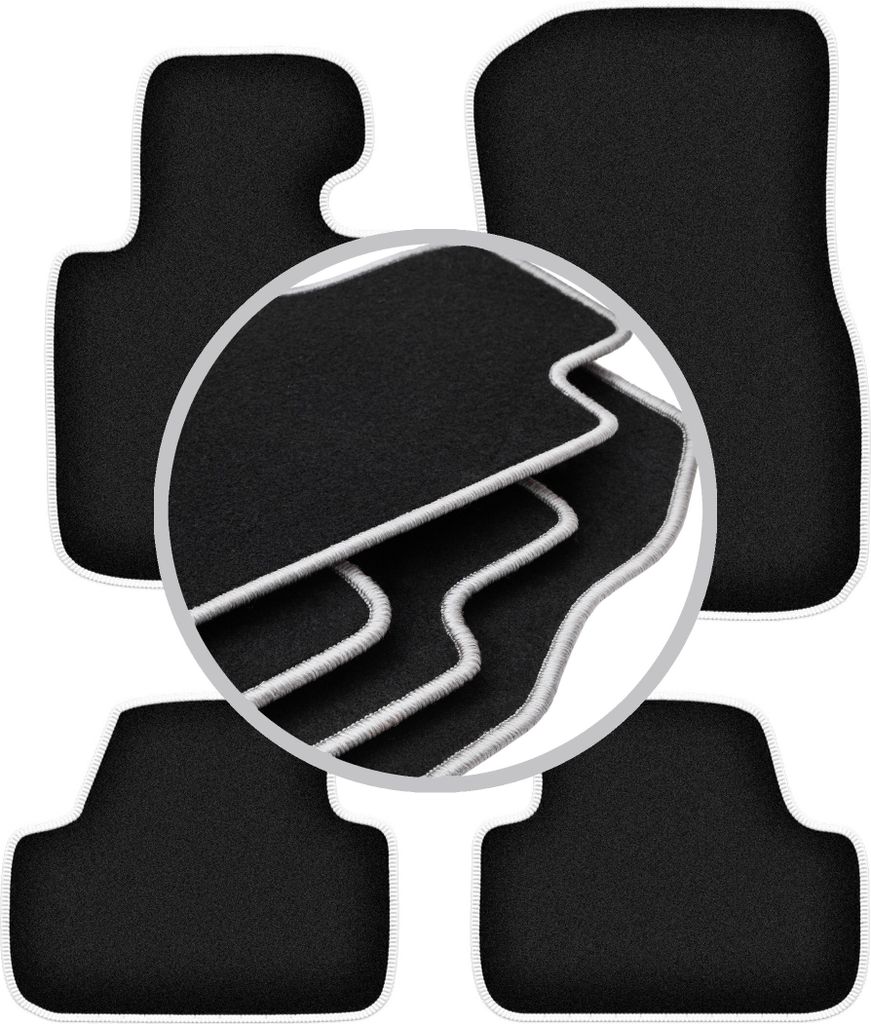 CARLUX-SILVER Autofußmatten für: BMW 4 F33 xDrive (2013)