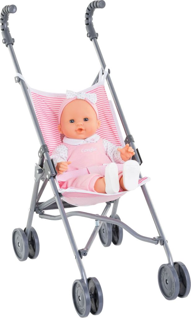 Corolle Puppenwagen Pink - Mon Grand Poupon - Kinderwagen für Puppen