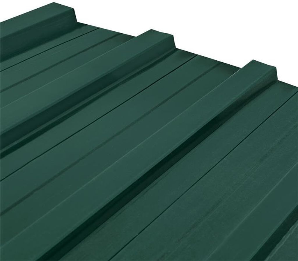 Trapezblech Profilblech grün 12 Stück Metallblech Dachblech