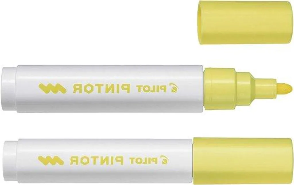 Marqueur 16mm jaune pastel haute opacité pour supports multi-surfaces