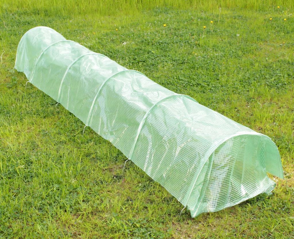 Folientunnel Treibhaus Tunnel Gewächshaus Pflanztunnel faltbar werkzeuglos 2 Stück