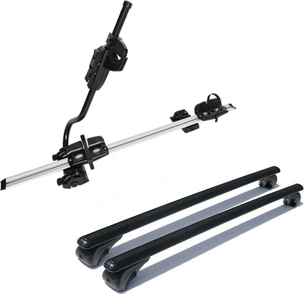 Dachträger + Fahrradträger Satz für Mercedes Vito W447 2014-2025 Alu Schwarz 3x
