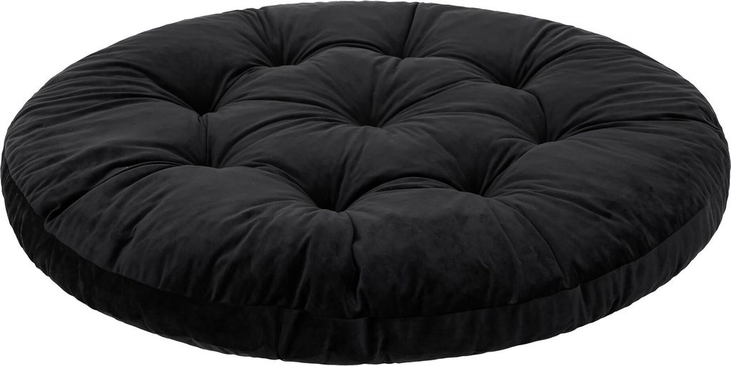 Bjird Hängesessel Kissen, Auflage für Papasansessel - 65x65 cm, Schwarz - Polster, Sitzkissen, Hängeschaukel, Hängekorb