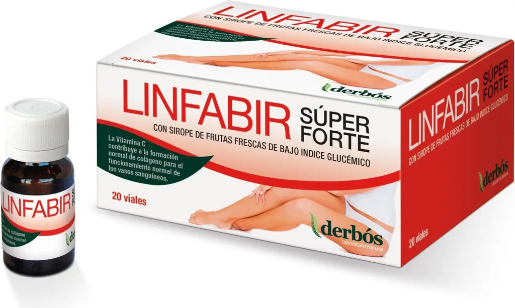 Linfabir Super Forte Dherbos Ampoules Vigne Rouge et Vitamine C
