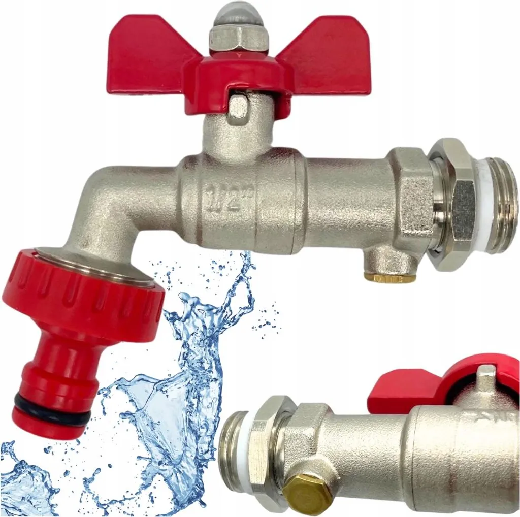 Robinet extérieur écologique 1/2 pouce pour arrosage et raccord rapide