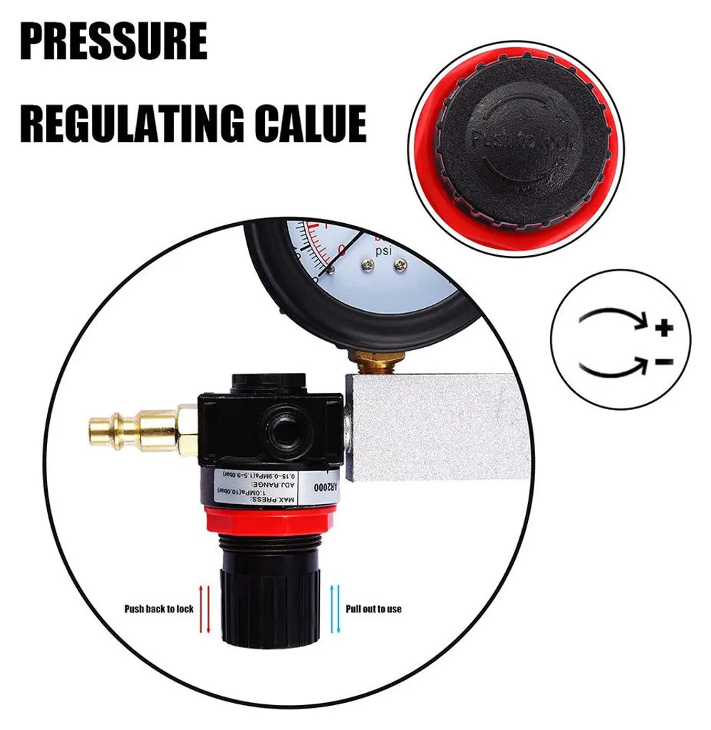 Testeur de fuite cylindre manomètre double kit compression universel
