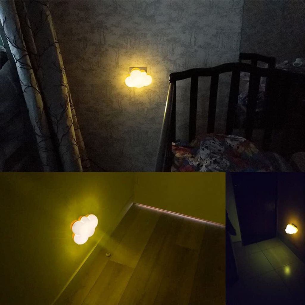2 Stücke LED Wolke Nachtlicht Plug in Nachtlicht mit Produktbild 3