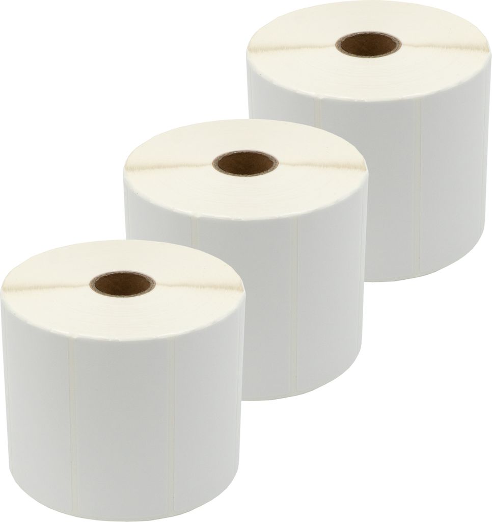 DULA Kompatible Etiketten 89x41mm - 1675 Etiketten pro Rolle - Kern 25 mm - Weiß - Permanent - Alternative für Dymo 11356 - 3 Rollen