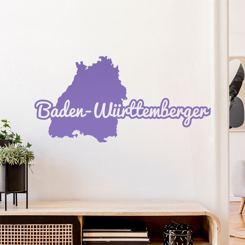 Baden-Württemberger Herkunft Wandtattoo Wandaufkleber Wall Sticker - Dekoration, Küche, Wohnzimmer, Schlafzimmer, Badezimmer