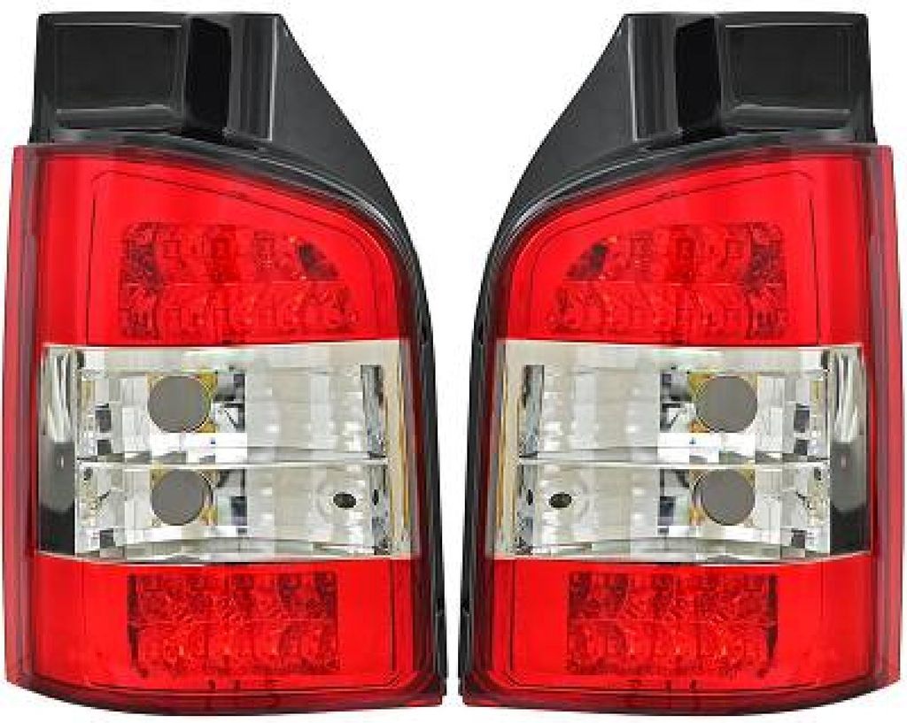 Rückleuchten Set Heckleuchtensatz für VW Transporter V Bus (7HB, 7HJ, 7EB, 7EJ, 7EF, 7EG, 7HF, 7EC) Multivan V (7HM, 7HN, 7HF, 7EF, 7EM, 7EN)