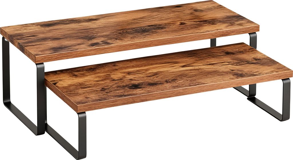 Set di 2 ripiani da tavolo Relaxdays, organizer da cucina Immagine del prodotto 