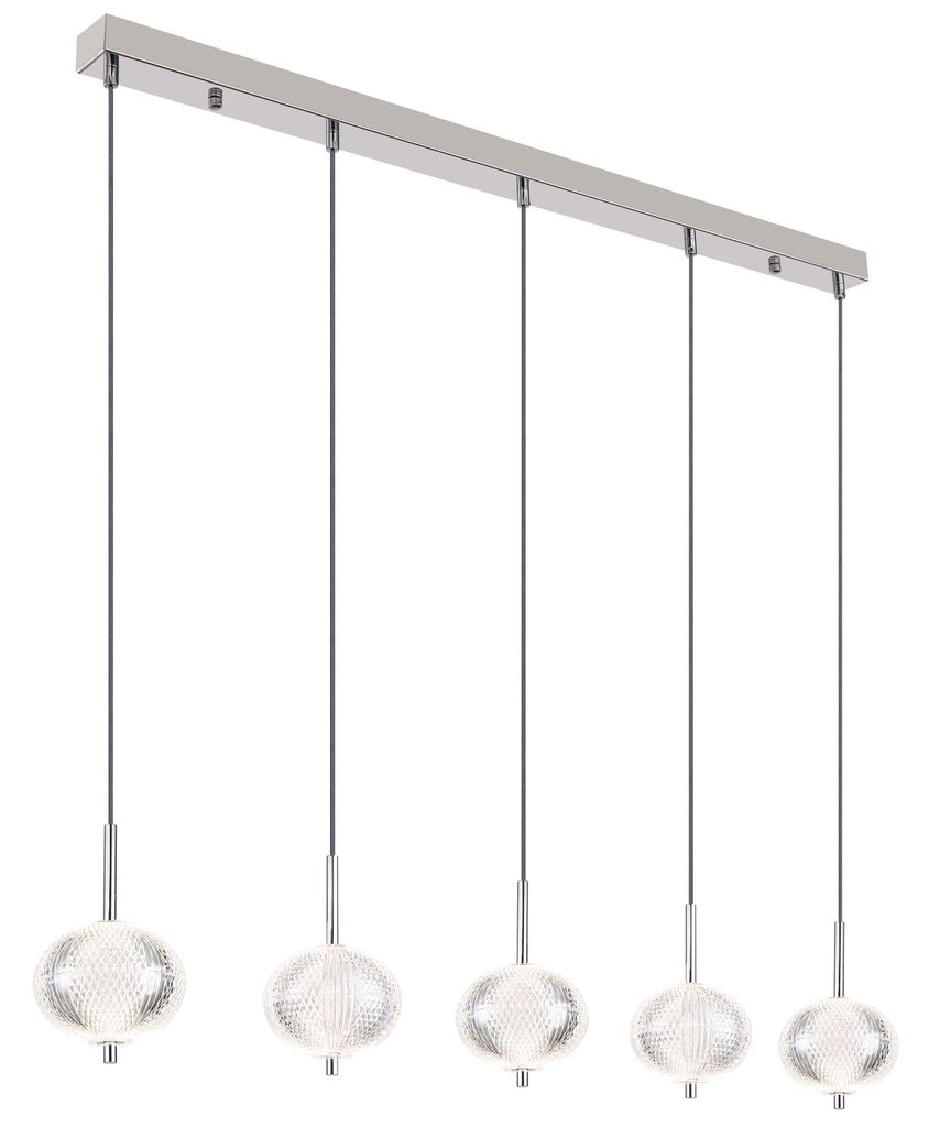 Globo Lighting Hängeleuchte Metall verchromt, LED