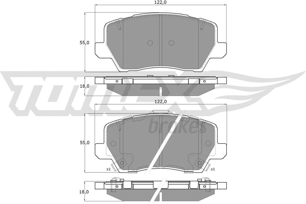 TOMEX brakes Bremsbeläge Satz Vorne Bremsklötze für KIA PICANTO (JA) TX 19-75