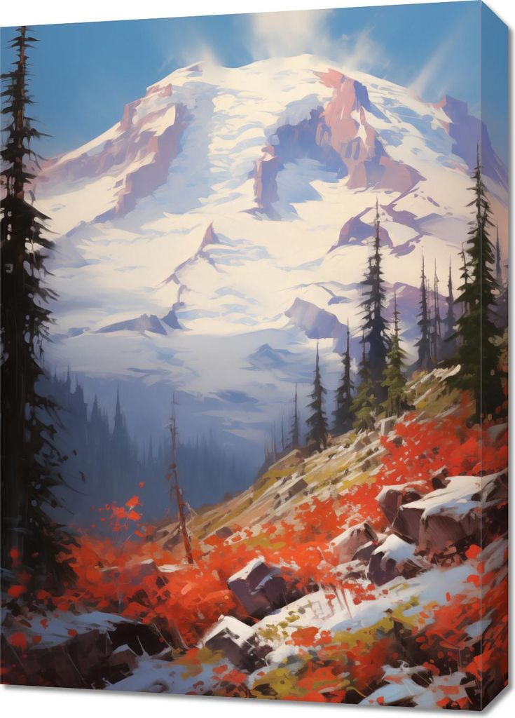 Bild 50x70cm Majestät der Bergpässe Produktbild 