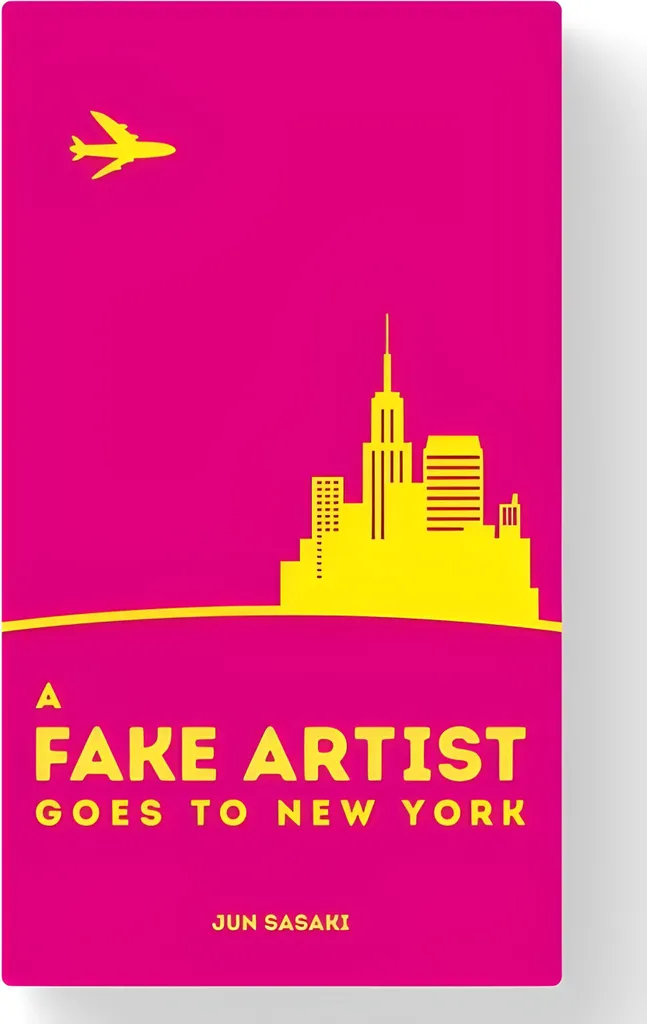 Un faux artiste va à New York jeu de société bluff en anglais