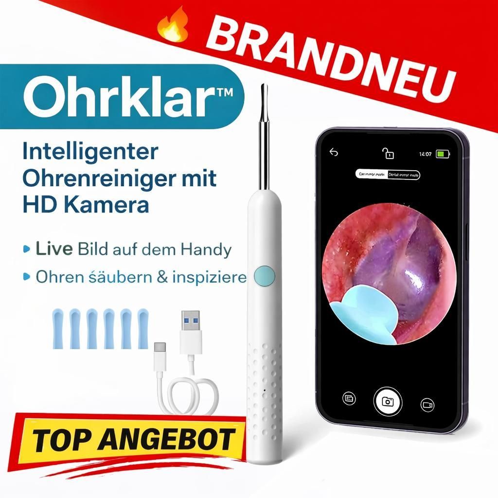 Ear Clear™ Smart Ear Cleaner con videocamera HD | Ear Immagine del prodotto 