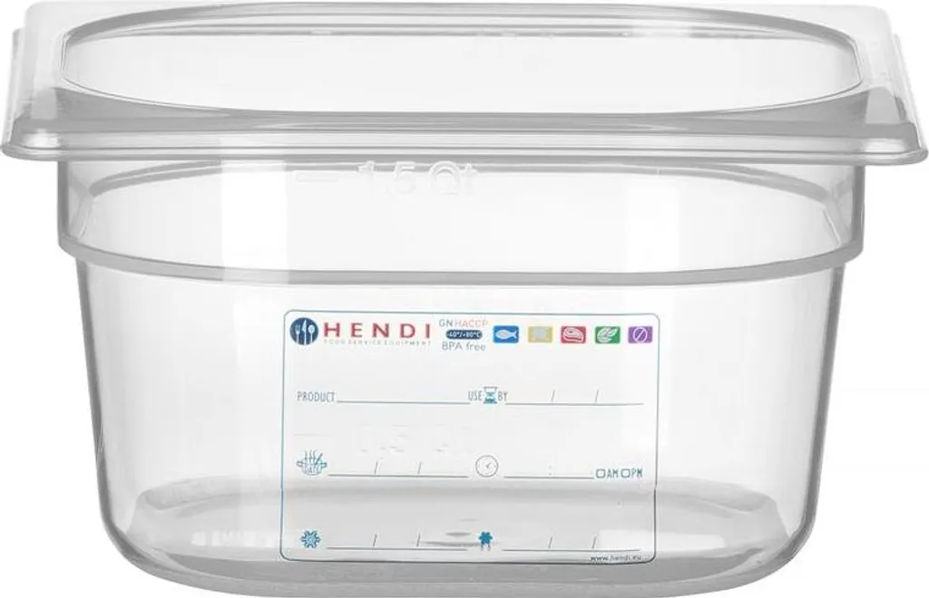 Offerta HENDI Contenitore GN 1/6 1.6L Trasparente - Qualità Professionale