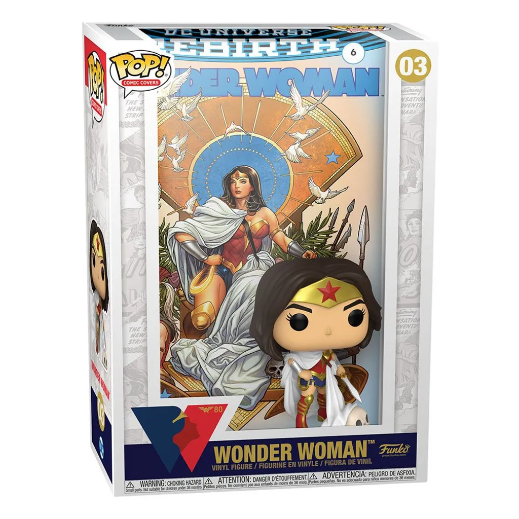Décoration Funko Pop Wonder Woman 80th Anniversary Throne pour Bureau