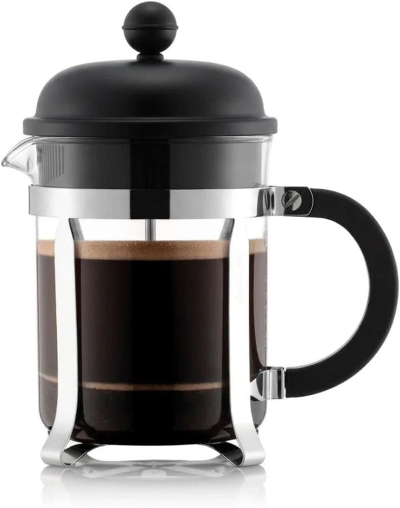 Bodum French Press Kaffeebereiter 0,5 L 4 Tassen hitzebeständig Glas Edelstahl