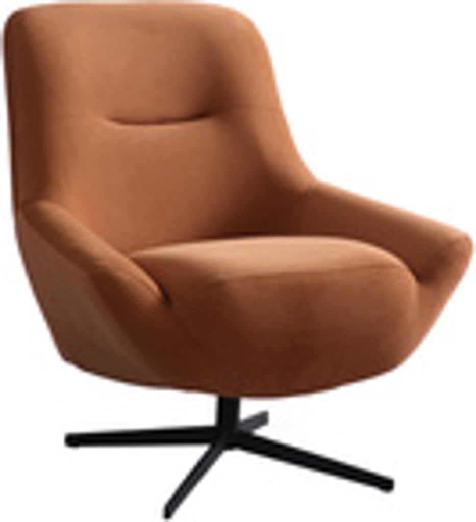 Villa Möbel Sessel Essenza Farbe: Braun Ideal für Wohnzimmer, Lounge oder stilvolle Wartebereiche